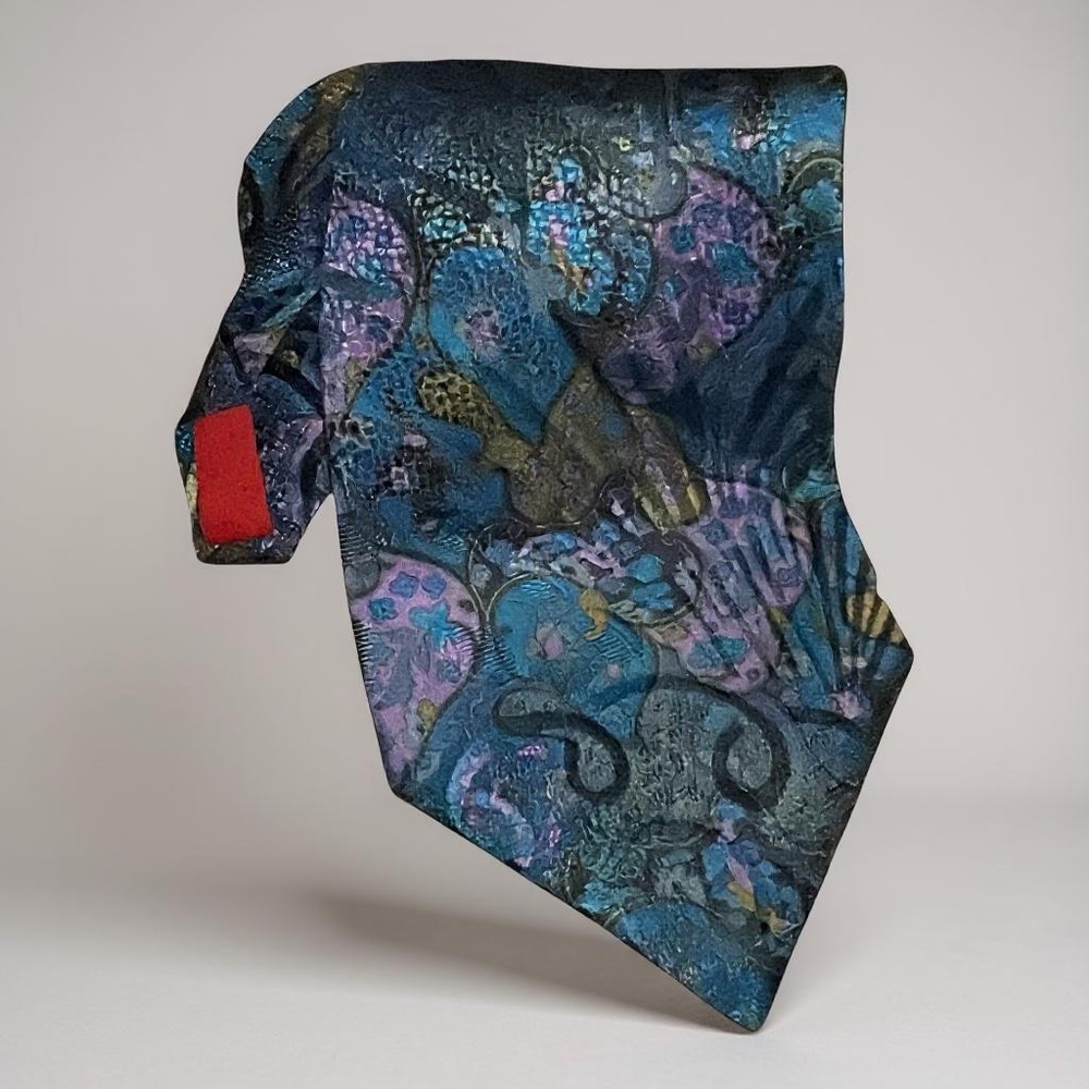 Richel Deluxe vintage silk Tie. Red bottom deluxe
